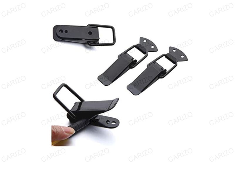 CARIZO Metal Bumper Hook Lock Clip Car | Front & Rear Bumper Toggle | Fastener | Catch Clip | Holder | Hanger (Set of 4) for Chevrolet Beat (2009-2017) - Image 3