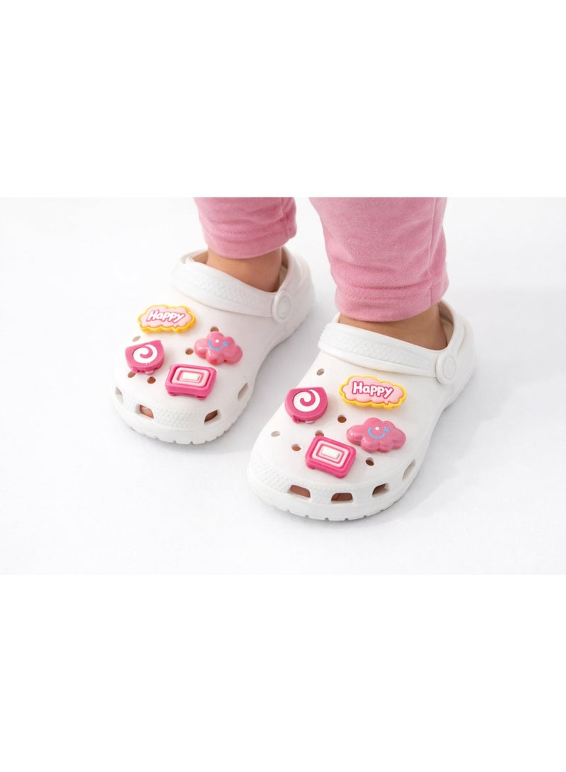 Cute Silicone Shoe Charms for Crocs, Pink Cartoon Novelty Clog Accessories for Kids, Figurine Style, 8 Pieces, Unisex - Image 4