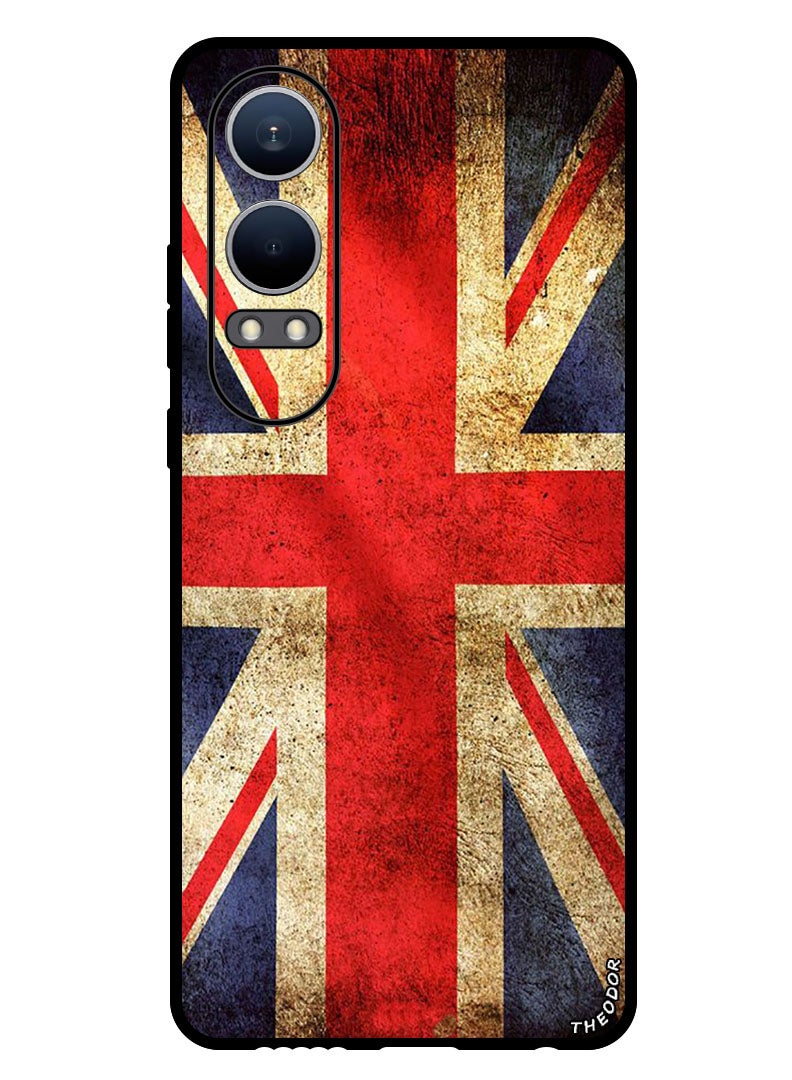 Theodor Protective Case Anti Scratch Shock Proof Bumper Cover For Oppo K12x (China) GB Flag - Image 1