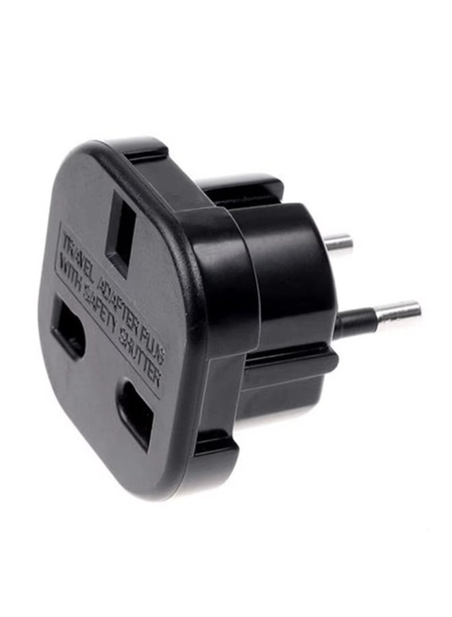 2Pcs EU Travel Plug Adapter, UK 3 PIN to European 2 PIN Plug Converter Type C, E, F for International Travelling - Image 4