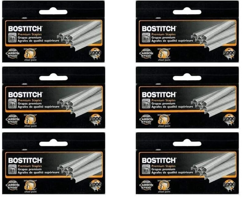 Bostitch عبوة قيمة 2 × 6 صناديق من دبابيس ستانلي بوستيتش B8 باوركراون بريميوم 14 دبابيس Stcrp211514