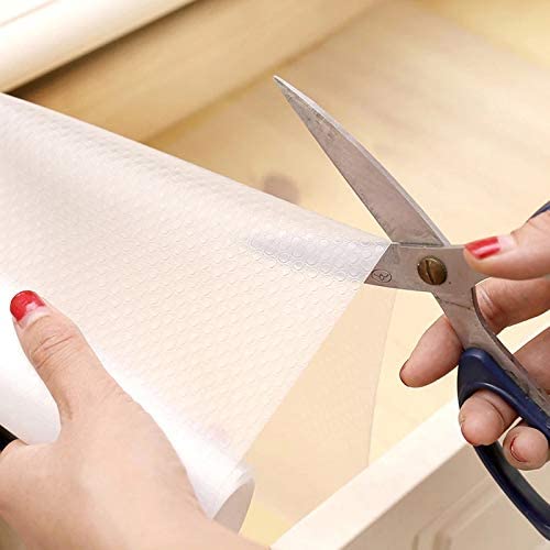 RangTeq Multipurpose Useful Anti Slip Grip Non Slip Liner Skid Resistant Mat for FridgeKitchen DrawerCupboard ShelfTableRefrigeratorBathroom Size 60X500cm 5 Meter Roll White - Image 2