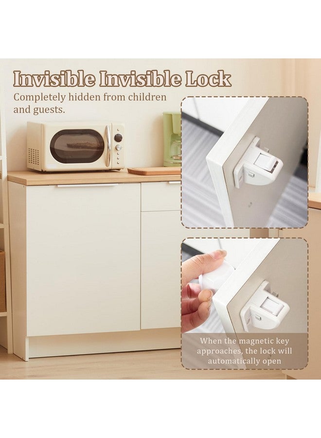 CUXFLS Magnetic Cabinet Lock for Baby Safety, Multi-Purpose Adhesive Child Lock, Safe & Easy Install, No Need for Screws or Tools(24 locks and 2 Keys) - Image 3
