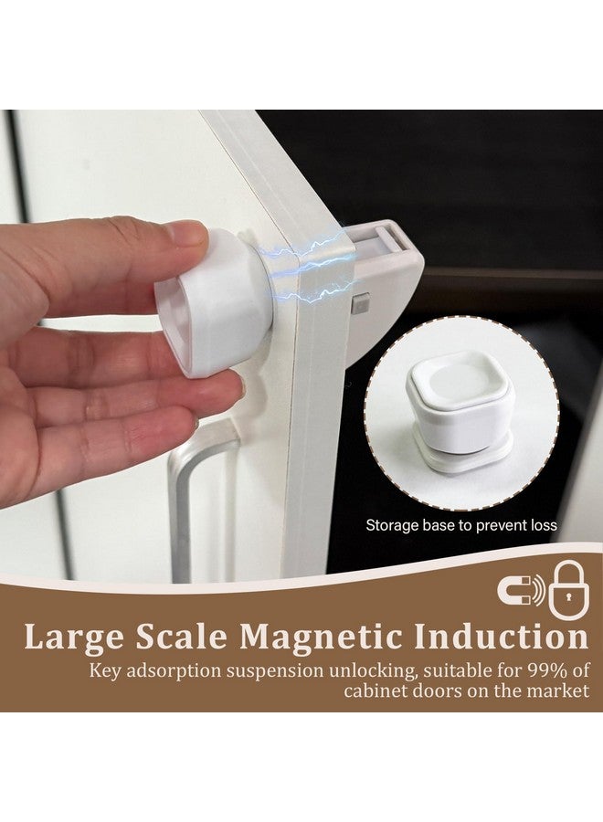 CUXFLS Magnetic Cabinet Lock for Baby Safety, Multi-Purpose Adhesive Child Lock, Safe & Easy Install, No Need for Screws or Tools(24 locks and 2 Keys) - Image 4