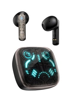 onikuma ONIKUMA T1 Wireless Earphones, High Quality Sound, Glowing Lights, Long Battery Life 40mah, Up to 6 hours of operation- Black  - Image 1