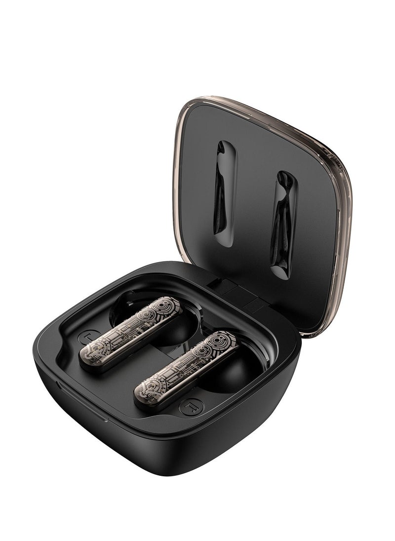 onikuma ONIKUMA T1 Wireless Earphones, High Quality Sound, Glowing Lights, Long Battery Life 40mah, Up to 6 hours of operation- Black  - Image 5