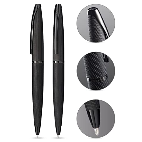 Cross ATX Luxury Brushed Black Ballpoint Pen with Modern Metal Finish – Medium Point, Smooth Writing, Presented in Premium Gift Box - Image 2