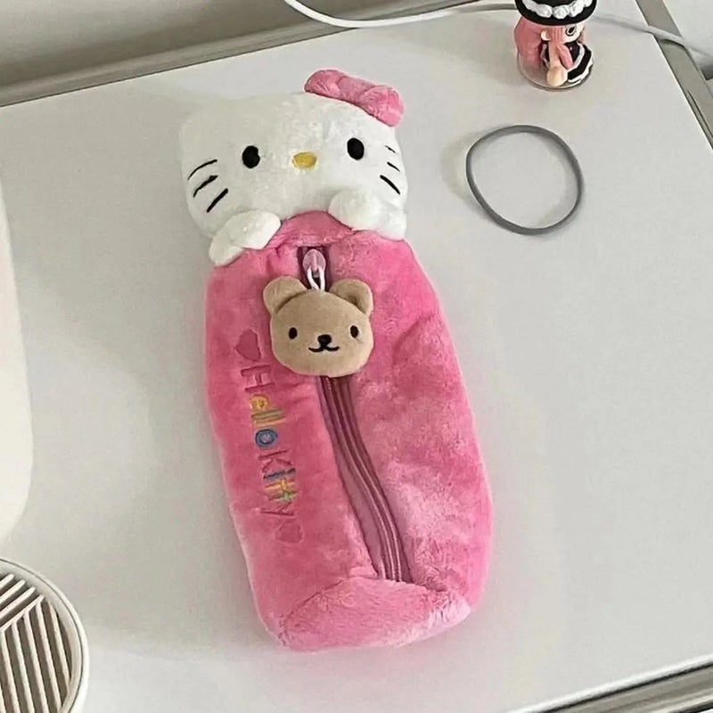 Pink Hellokitty Pencil Case, High-Looking Kt Cat Pencil Case, Girly Heart, Large-Capacity Student Stationery Storage Bag - Image 2