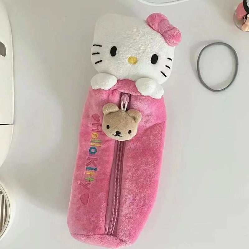 Pink Hellokitty Pencil Case, High-Looking Kt Cat Pencil Case, Girly Heart, Large-Capacity Student Stationery Storage Bag - Image 3