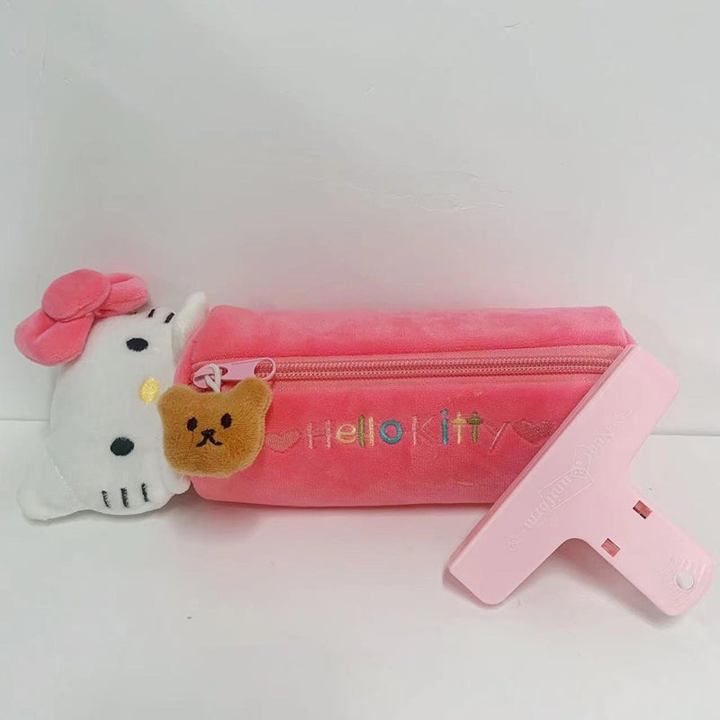 Pink Hellokitty Pencil Case, High-Looking Kt Cat Pencil Case, Girly Heart, Large-Capacity Student Stationery Storage Bag - Image 1