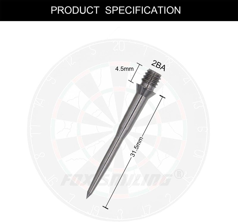 FOX SMILING Dart Steel tip Converter Points 2BA Replacement Tips for Metal Needel Tips Darts - Image 2