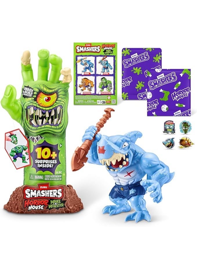 ZURU Smashers Horror House Dissect Skeleton Hand Playset with Over 10 Surprises, Build and Create Monster Figures, Slime, Collectible Toys for Kids, Mix and Match Parts for Spooky Creature Fun - Image 1