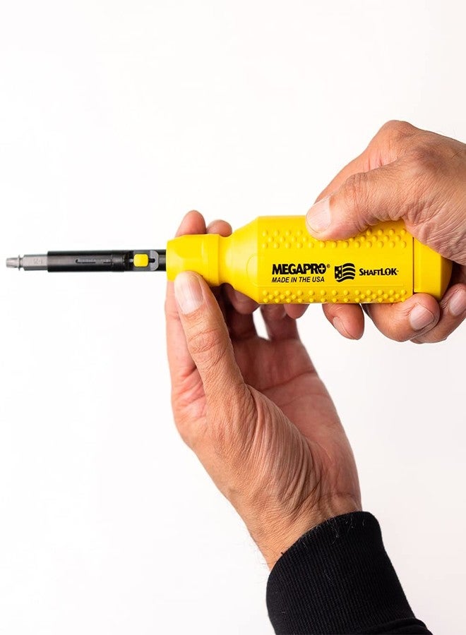 MegaPro 151SL44 15-In-1 ShaftLok Driver باللون الأصفر - Image 5