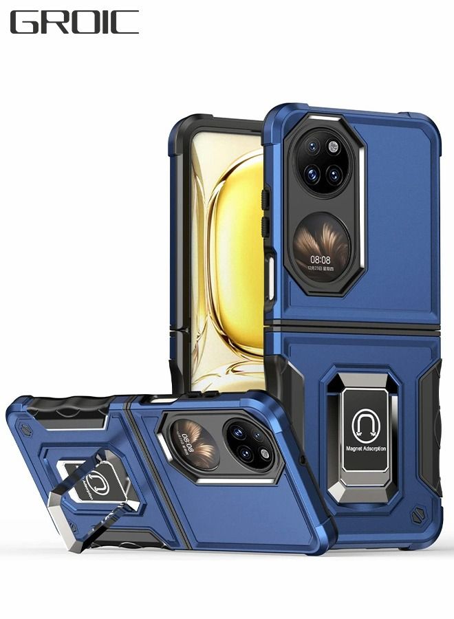 GROIC Protective Case for Huawei P50 Pocket 6.9 Inch Phone Case Ring Holder Non-Slip Phone Case - Image 1