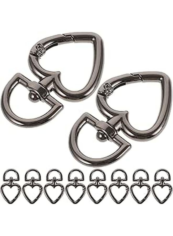 Zinc Alloy D Ring Carabiner Keyring Clip 10pcs For Outdoor Hiking Backpack Bag Accessories - Image 1