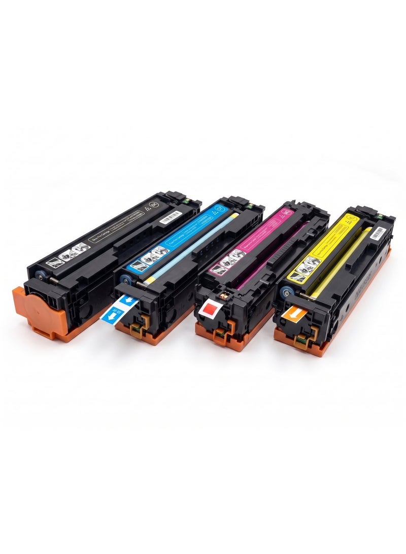طباعة الذهب Gold Print Premium Toner Cartridge Universal Toner 203A CF541A, 201A CF401A, CRG045, Pack, Compatible for HP Color LaserJet Pro M254dw, 254nw, HP Color LaserJet Pro MFP M280nw, HP Color LaserJet Pro MFP M281fdw, 281fdn, Canon i-SENSYS LBP621Cw, LBP623Cw, MF641Cw, MF643Cdw, MF645Cx, CANON Color imageCLASS MF642Cdw, MF641Cw, MF644Cdw, LBP622Cdw, HP Color LaserJet Pro M252dn, 252n, HP Color LaserJet Pro MFP M277dw, 277n, M274n, Canon Color imageCLASS MF634Cdw, LBP612Cdw, MF632Cdw, Canon Color i-SENSYS MF631Cn, 633Cdw, 635Cx, LBP611Cn, 613Cdw, Canon Satera MF634Cdw, MF632Cdw, LBP612C, LBP611C, (JAPAN POWDER)For Use With: HP LaserJet Enterprise - Image 2