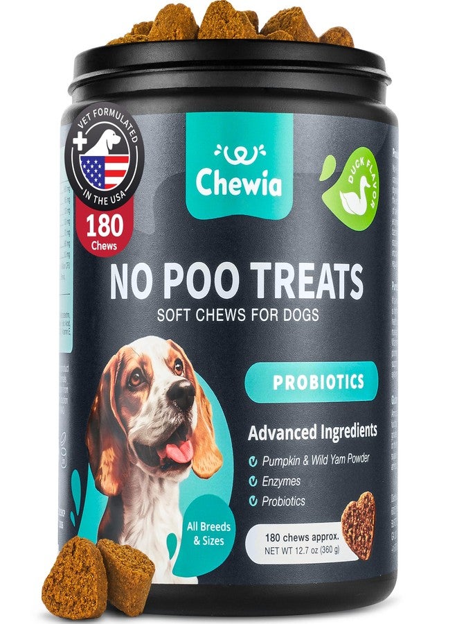 CHEWIA No Poo Chews for Dogs - Coprophagia Deterrent - Dog Probiotics for Digestive Health with Enzymes - Canine Stool Eating Deterrent - Digestive, Dental, Gut & Immune Health Treats - No Poop Eating - Image 1