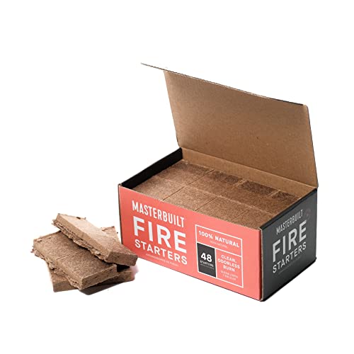 Masterbuilt® Pure-Parrafin All-Natural Odorless Wax Fire Starters for Charcoal Grilling, Made for Gravity Series but Compatible with All Charcoal Grills & Fireplaces, 48-Count, Model MB20091521 - Image 1