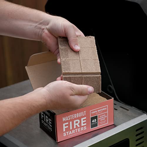 Masterbuilt® Pure-Parrafin All-Natural Odorless Wax Fire Starters for Charcoal Grilling, Made for Gravity Series but Compatible with All Charcoal Grills & Fireplaces, 48-Count, Model MB20091521 - Image 3