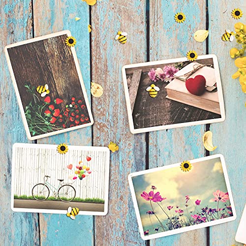 CCOZN Sunflower Bee Push Pins, Thumb Tacks Decorative Push Pins Cork Board Pins for Bulletin Board Photos Wall Office Decorations Supplies - Image 5