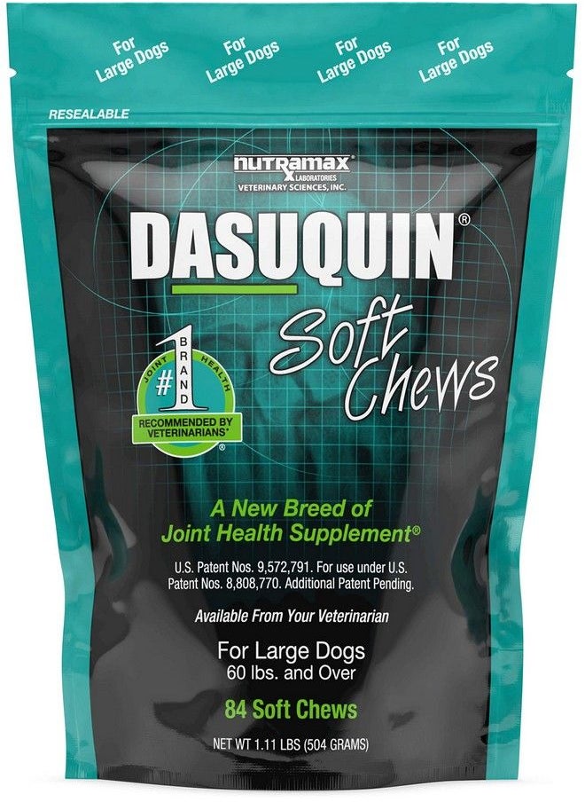 Nutramax Laboratories Nutramax Laboratories Dasuquin Joint Health Supplement for Large Dogs - With Glucosamine, Chondroitin, ASU, Boswellia Serrata Extract, and Green Tea Extract, 84 Soft Chews, DASL84SC  - Image 4