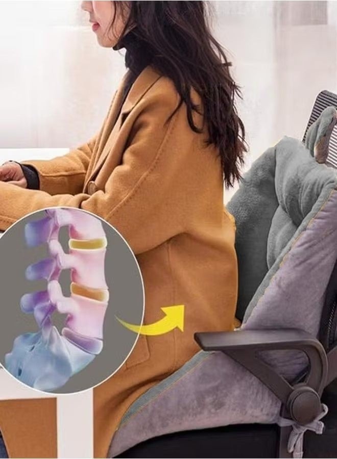 أخبار مقعد كرسي مكتب - وسادة مدمجة لكرسي استرخاء، وسادة مسند ظهر - قطن بولي بروبيلين فاخر وناعم، وسادة مقعد مريحة ولطيفة - وسادة مقعد مانعة للانزلاق - وسادة ظهر قطنية لدعم الظهر (رمادي)  مقعد كرسي مقعد كرسي استرخاء مدمج مقعد لطيف وسادة مقعد مانعة للانزلاق - Image 5