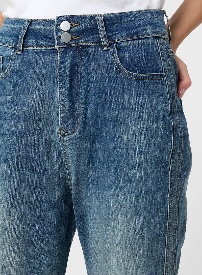 جينجر جينز مستقيم بخصر مرتفع - Image 4