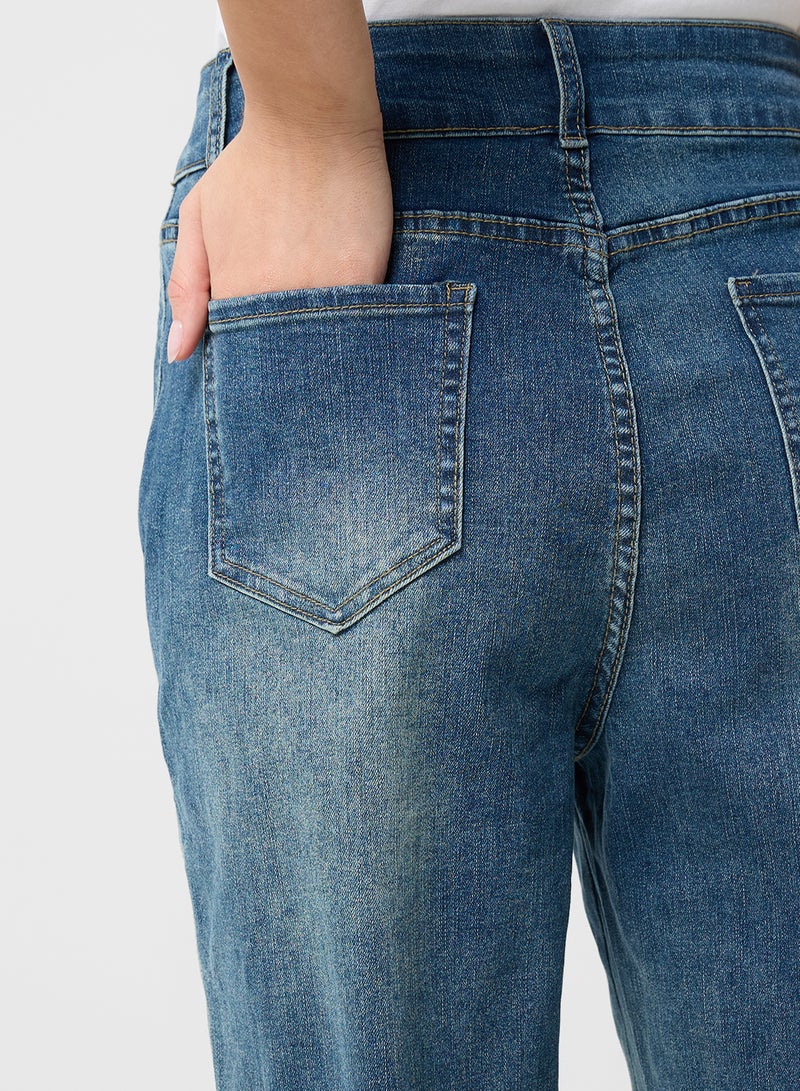 جينجر جينز مستقيم بخصر مرتفع - Image 5