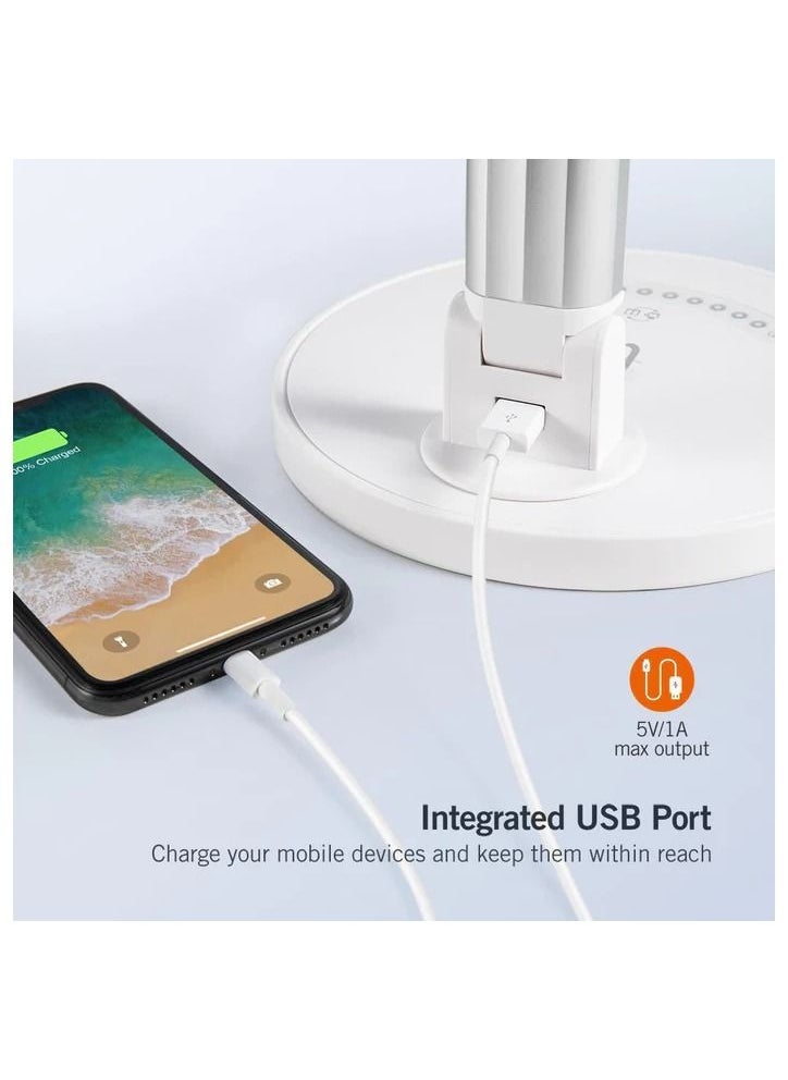 TaoTronics - TaoTronics LED Desk Lamp Office Table Lamps with USB Charging Port - Image 1