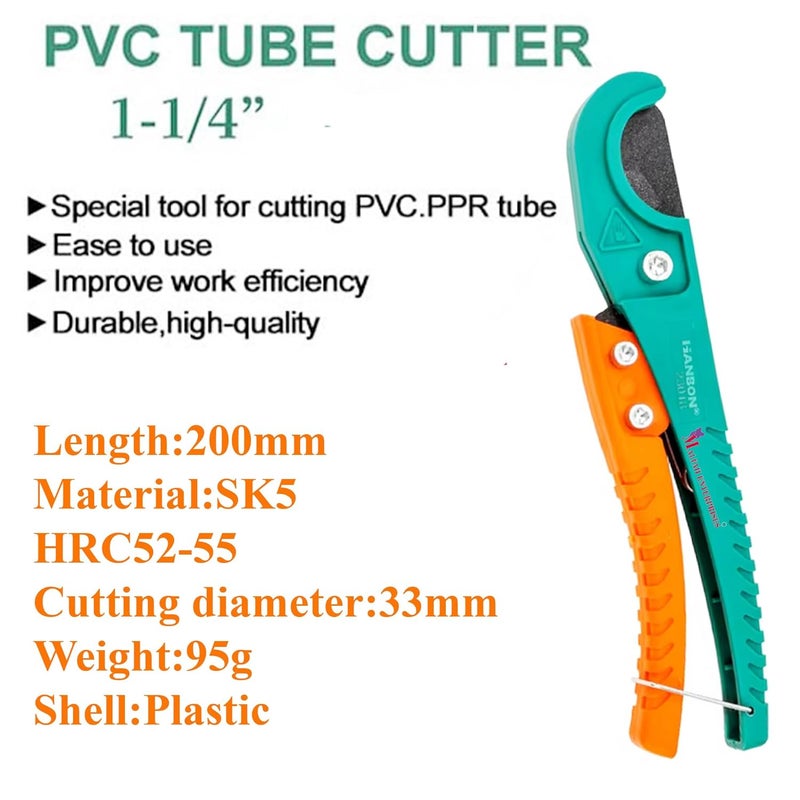 Malfah Enterprises Malfah PVC Pipe Cutter Steel Cutting Blades for Heavy Duty Wire Cutter for Cutting Copper Aluminum Durable Material to Ensure Sharpness Longetivity Hanbon 23016  - Image 2