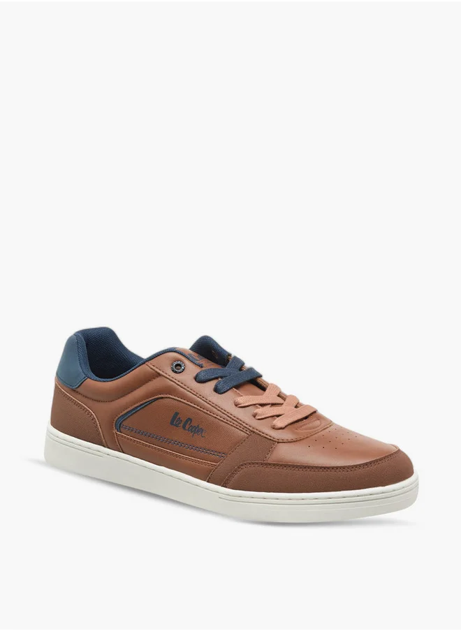 لي كوبر Men's Solid Lace-Up Sneakers