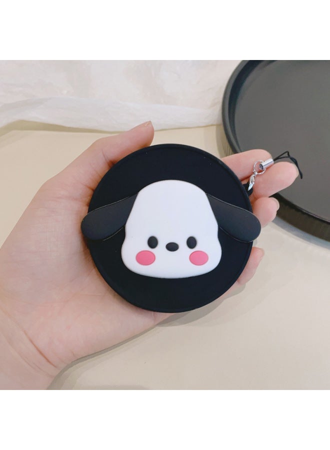 Suitable For Fuji Polaroid Instax Mini 99 Special Polaroid Silicone Lens Cover Cartoon With Anti-Lost Rope-Color:Black Cover-blush Pc Dog  - Image 1