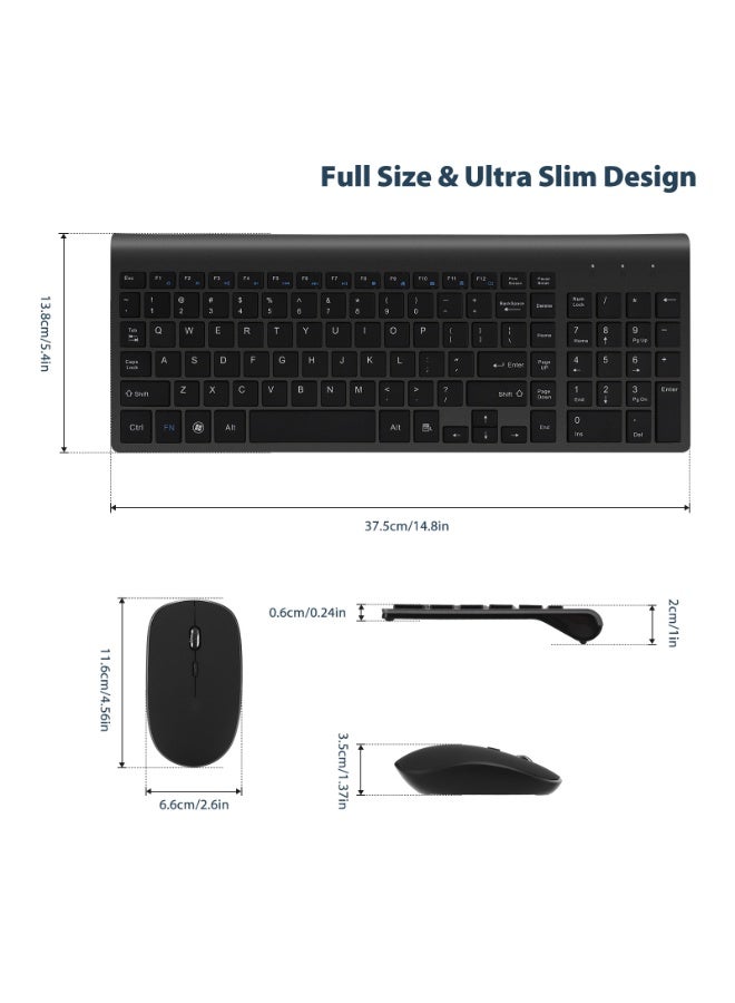 EBMINI New Wireless Keyboard Mouse Office Esports Set - Image 5
