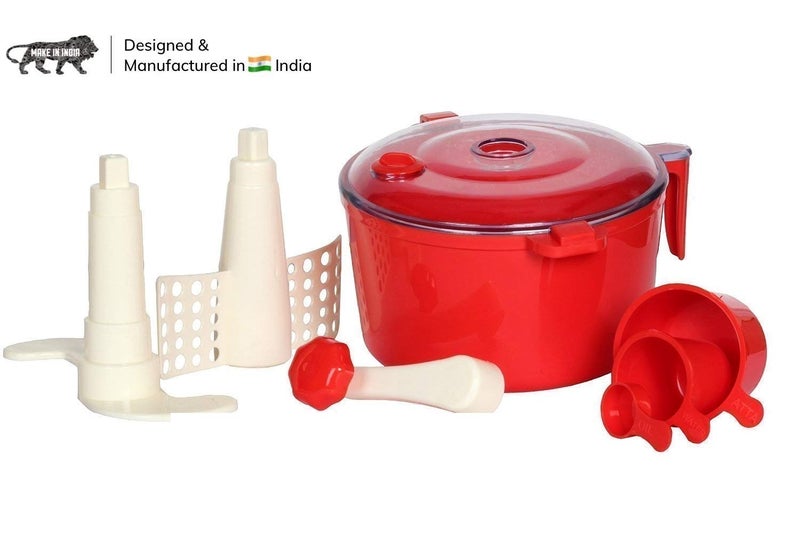 Purabelle Purabelle Plastic Automatic AttaRotiDough Aata Maker for HomeMulticolour  - Image 3