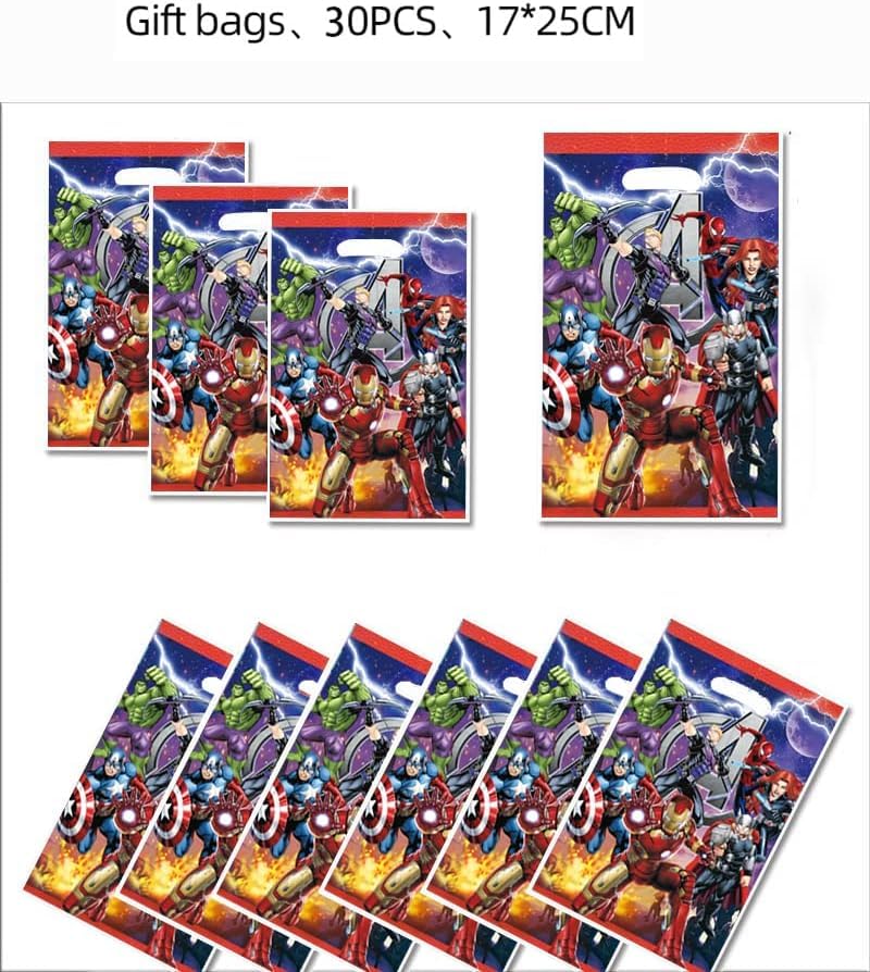 Losede 30pcs Birthday Party Gift Bags Candy Bags Goody Bags Birthday Party Supplies Decorations (Style 8) - Image 3