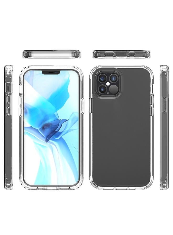 Zaboon Case For iPhone 12 / 12 Pro Transparency PC Two-color Gradient Candy Color TPU Shockproof Phone Case o - Image 2