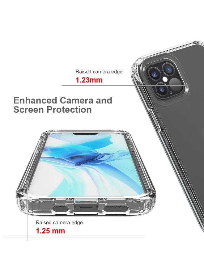 Zaboon Case For iPhone 12 / 12 Pro Transparency PC Two-color Gradient Candy Color TPU Shockproof Phone Case o - Image 5