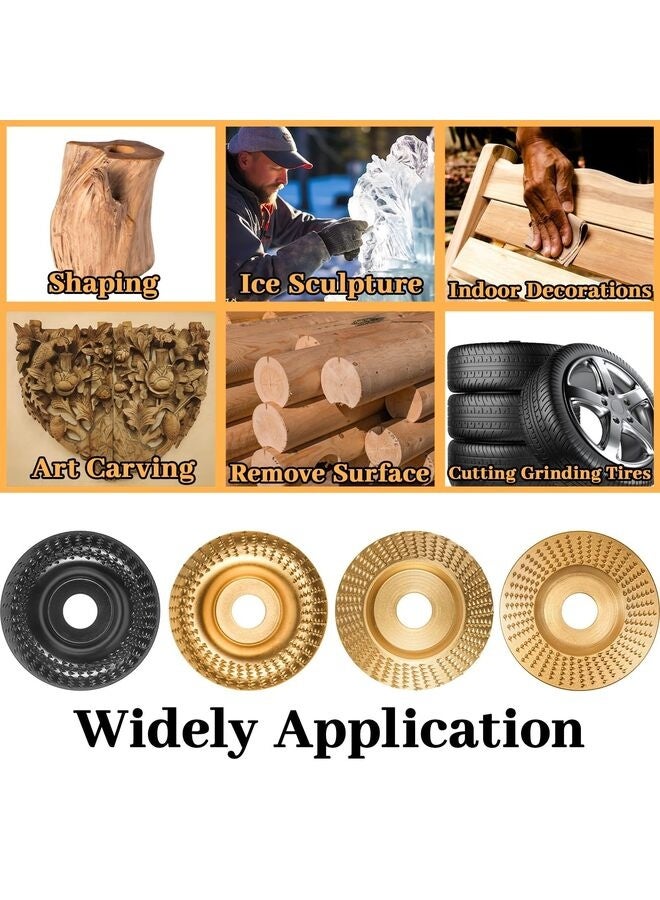 Wood Carving Disc, Angle Grinder Wood Carving Disc,Wood Shaping Grinding Disc for Angle Grinder Attachments, Stump Grinder Teeth, Wood Shaping Tools  - Image 5