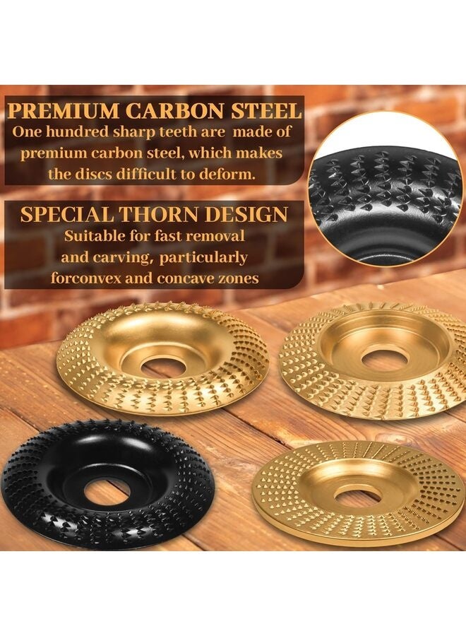 Wood Carving Disc, Angle Grinder Wood Carving Disc,Wood Shaping Grinding Disc for Angle Grinder Attachments, Stump Grinder Teeth, Wood Shaping Tools  - Image 2