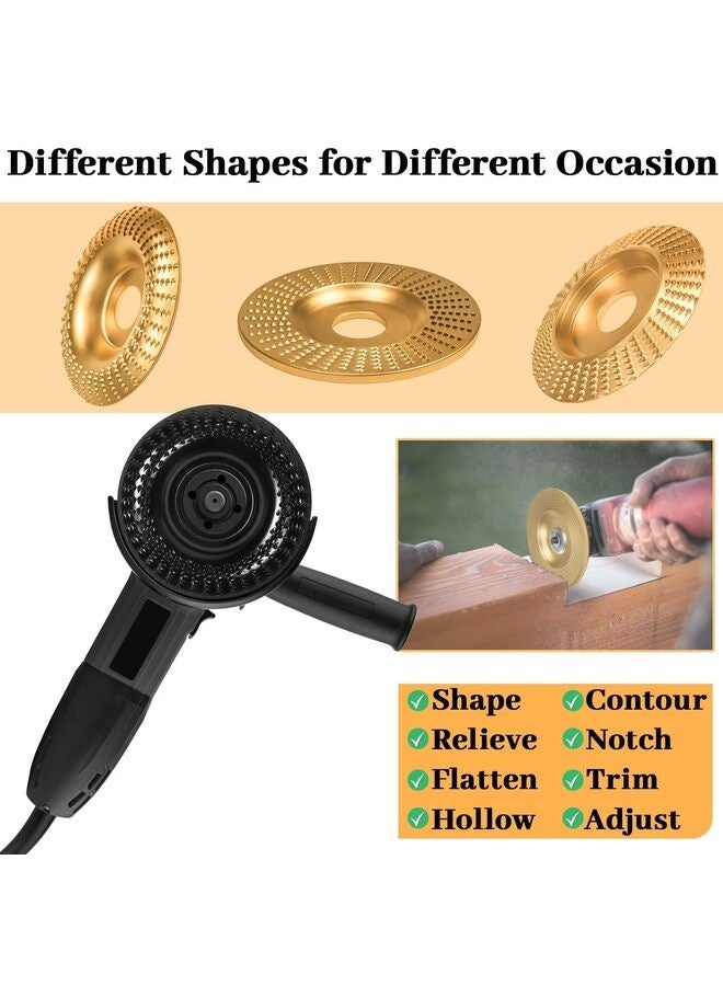 Wood Carving Disc, Angle Grinder Wood Carving Disc,Wood Shaping Grinding Disc for Angle Grinder Attachments, Stump Grinder Teeth, Wood Shaping Tools  - Image 3