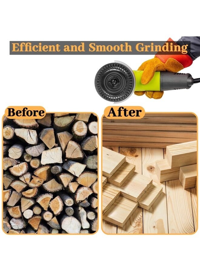Wood Carving Disc, Angle Grinder Wood Carving Disc,Wood Shaping Grinding Disc for Angle Grinder Attachments, Stump Grinder Teeth, Wood Shaping Tools  - Image 4