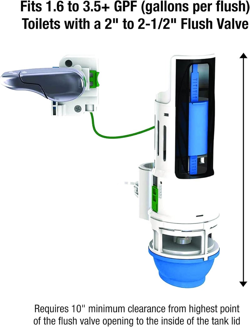 Danco HYR271T Hydroright Dual Flush Valve And Lever Handle, No Size, White - Image 3