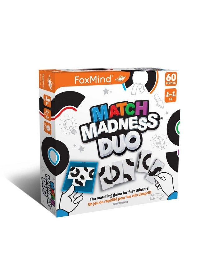 فوكسمايند جايمز ألعاب FoxMind: Match Madness Duo ، لعبة المطابقة للمفكرين السريعين ، سريعة الخطى ومليئة بالإثارة ، التعرف على الأنماط والبراعة ، مصممة للاعبين 2 ، للأعمار من 8 سنوات فما فوق - Image 1