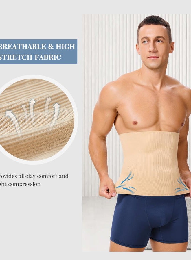 TAILONG Waist Trainer for Men Shapewear Tummy Control Body Shaper Corset Fajas para Hombres Slimming Girdle Beige - Image 4