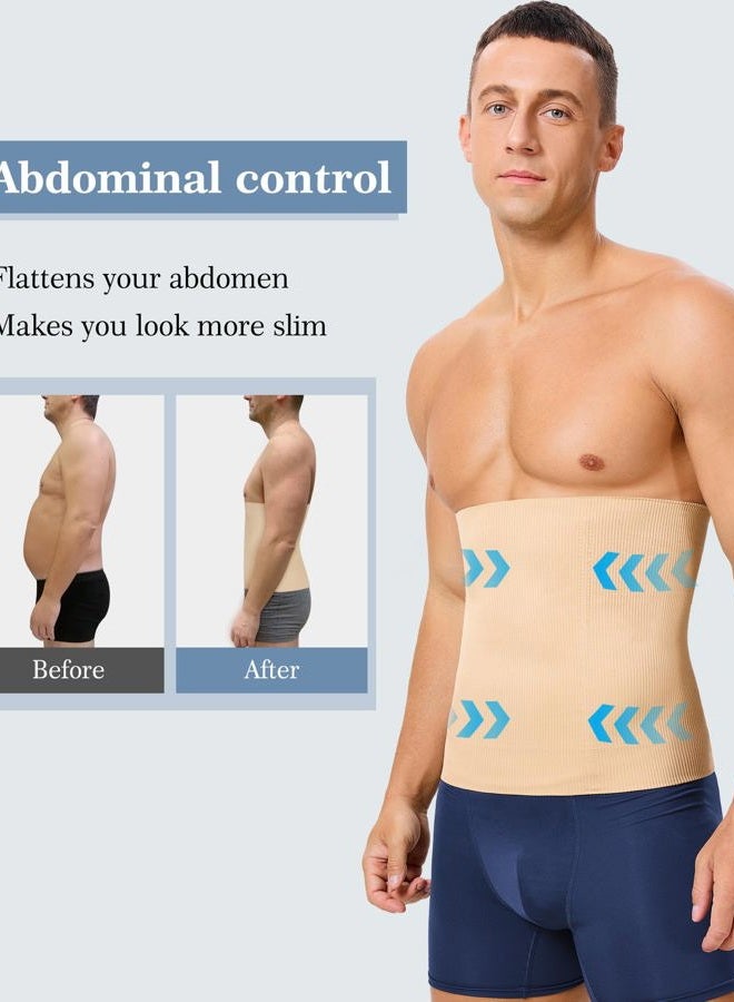 TAILONG Waist Trainer for Men Shapewear Tummy Control Body Shaper Corset Fajas para Hombres Slimming Girdle Beige - Image 3