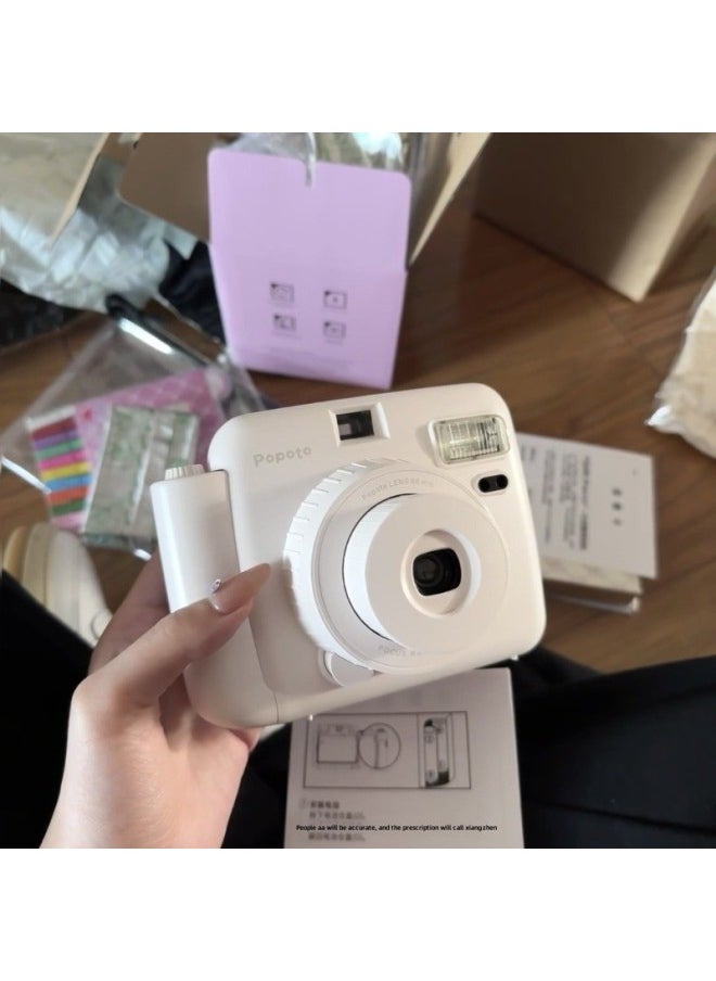 Generic Smart Photo Small Cute Ccd Camera Mini Retro Student Instant Cheap Film-Body Color:Morandi Blue-official Standard  - Image 5