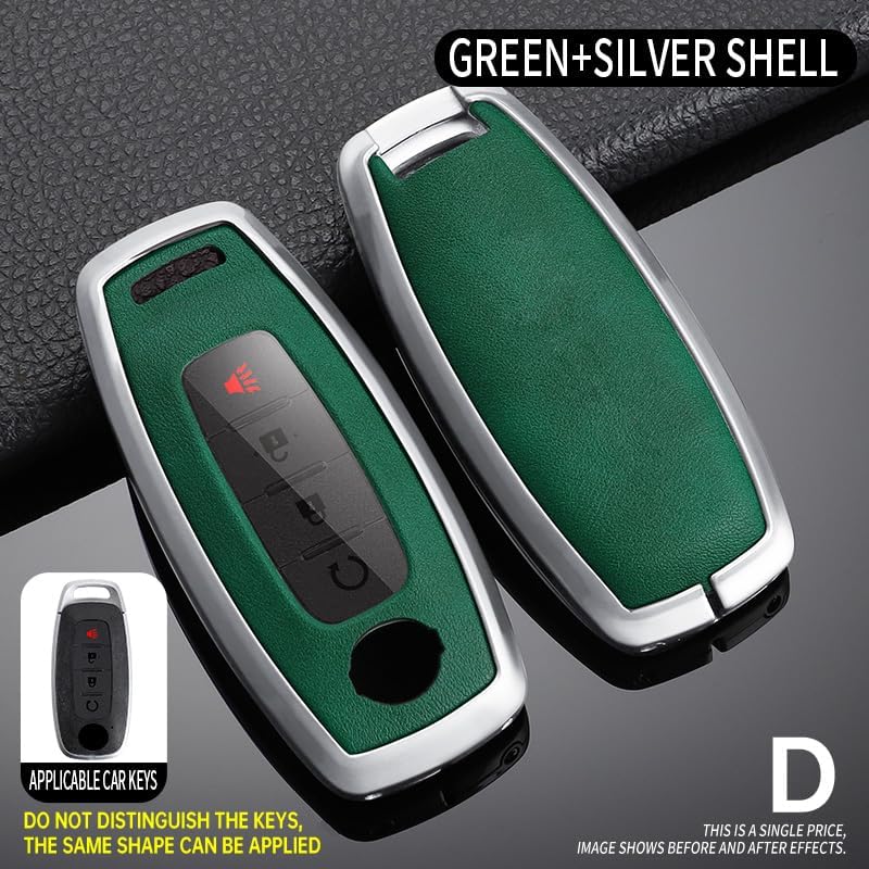 SANRILY PU Leather Key Fob Cover for Nissan - Image 3