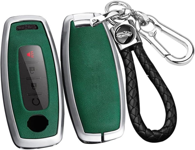 SANRILY PU Leather Key Fob Cover for Nissan - Image 1
