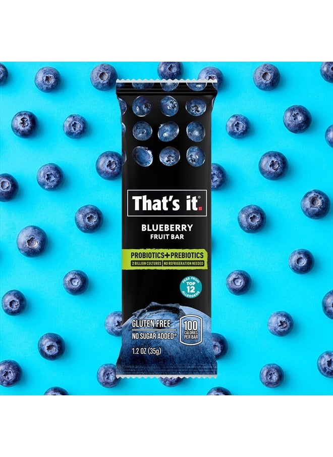 That's it. - Mango+Blueberry Variety Probiotic Fruit Bar - Immunity Booster & Support Active Cultures to Promote Healthy Gut & Digestion 100% All Natural 2 Ingredients Whole 30 Compliant, Paleo, Allerge - Image 1