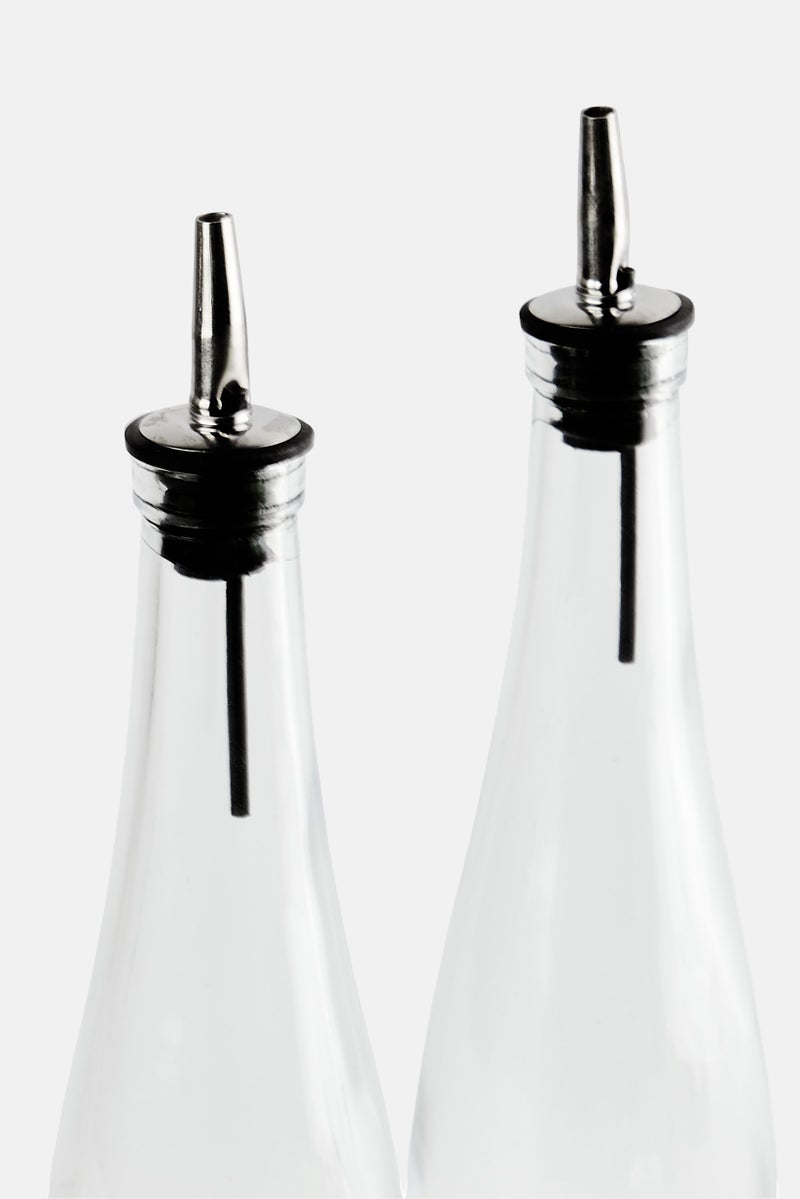 Precious Home Casa Dell Eleganza 2 Piece Simone Oil And Vinegar Set 350ml, Transparent - Image 3
